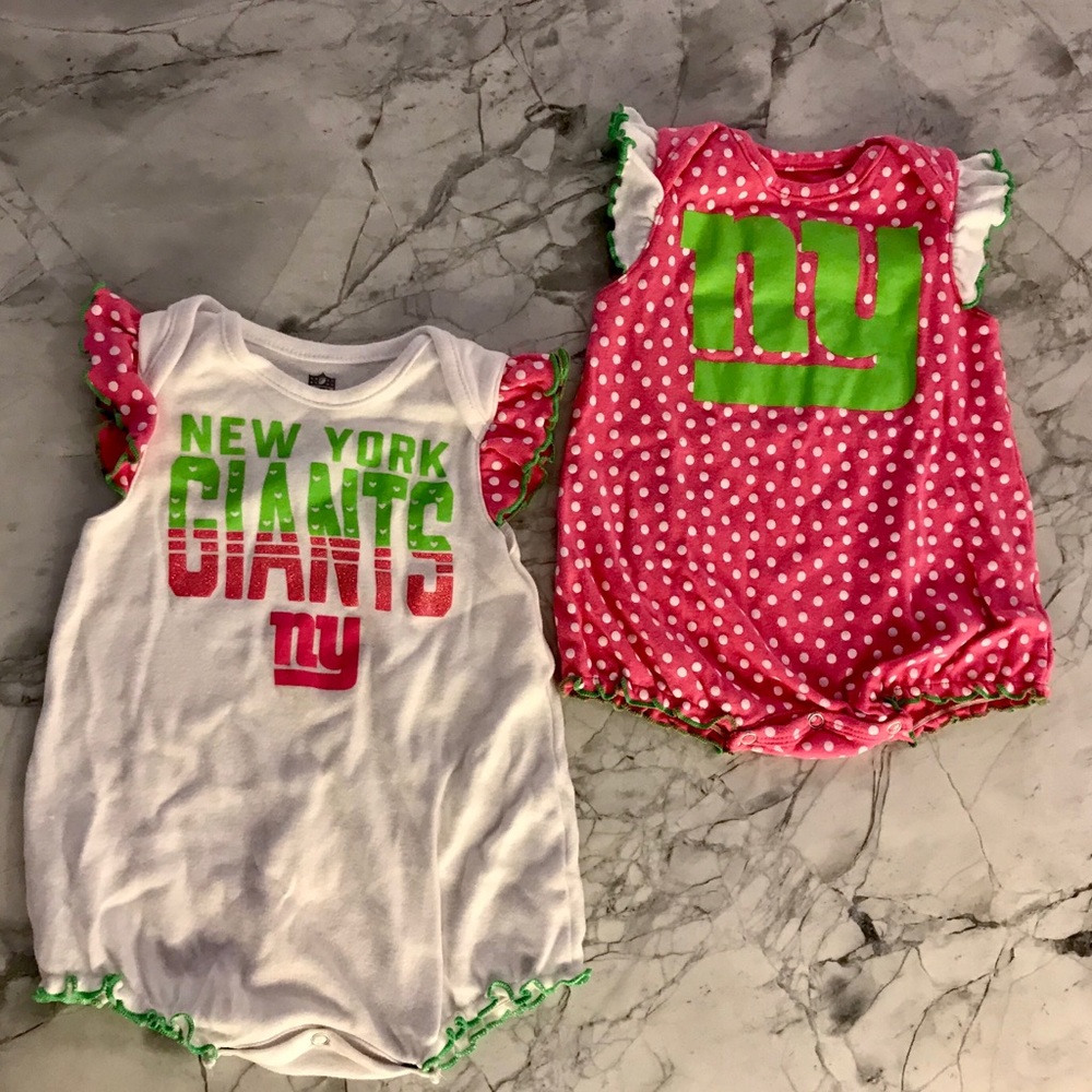 2 PACK NFL New York Giants Rompers